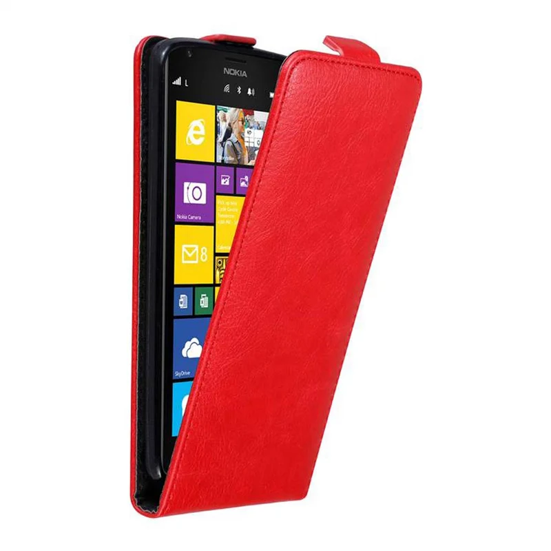 Cadorabo Hülle kompatibel mit Nokia Lumia 1520 Schutzhülle im Flip Design mit Magnetverschluss