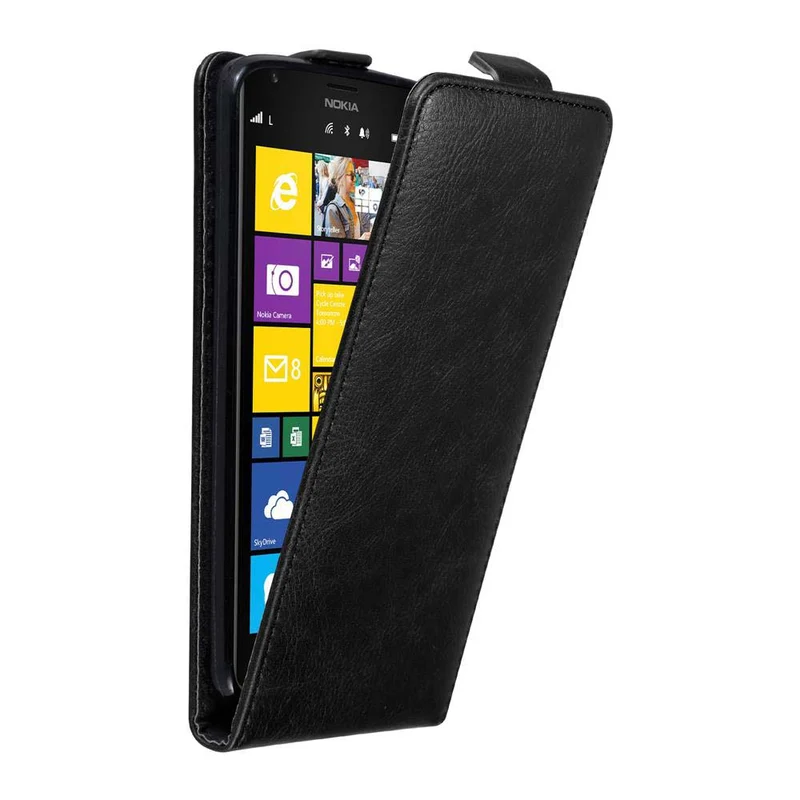 Cadorabo Hülle kompatibel mit Nokia Lumia 1520 Schutzhülle im Flip Design mit Magnetverschluss