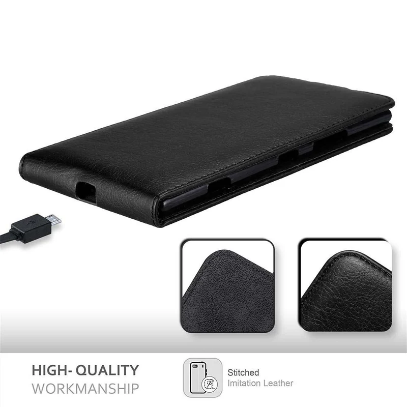 Cadorabo Hülle kompatibel mit Nokia Lumia 1520 Schutzhülle im Flip Design mit Magnetverschluss