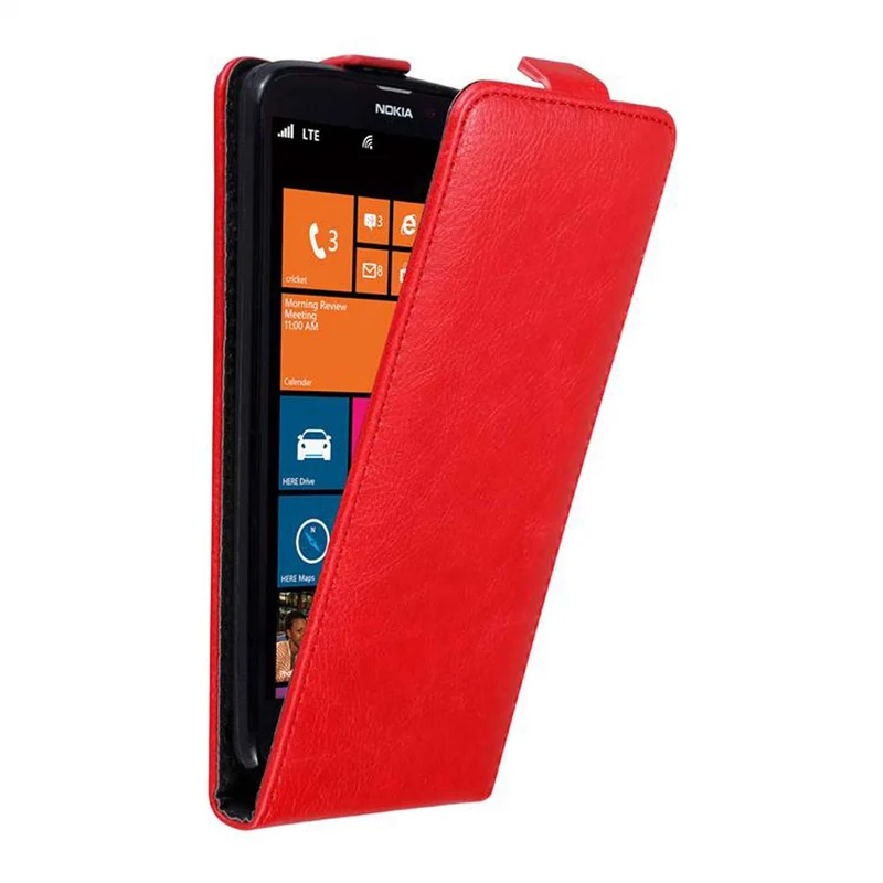 Cadorabo Hülle kompatibel mit Nokia Lumia 1320 Schutzhülle im Flip Design mit Magnetverschluss