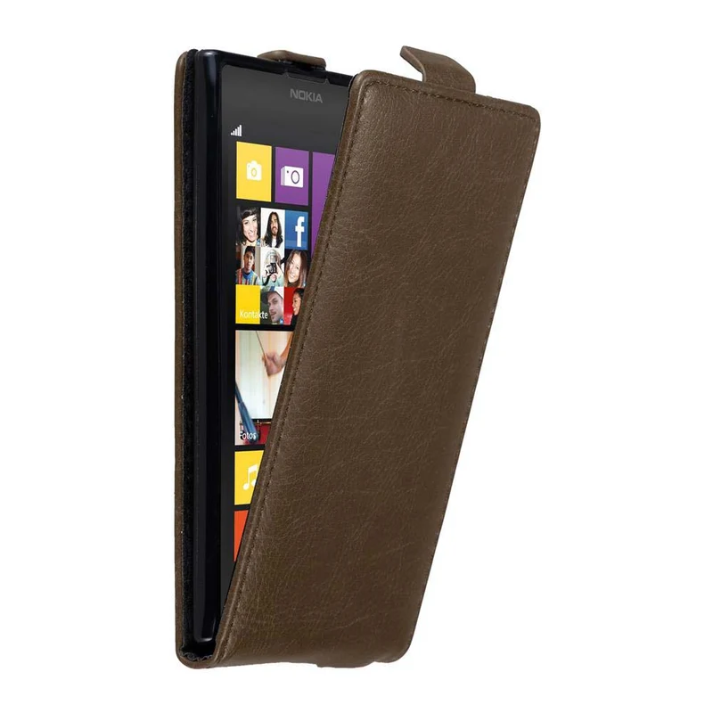 Cadorabo Hülle kompatibel mit Nokia Lumia 1020 Schutzhülle im Flip Design mit Magnetverschluss