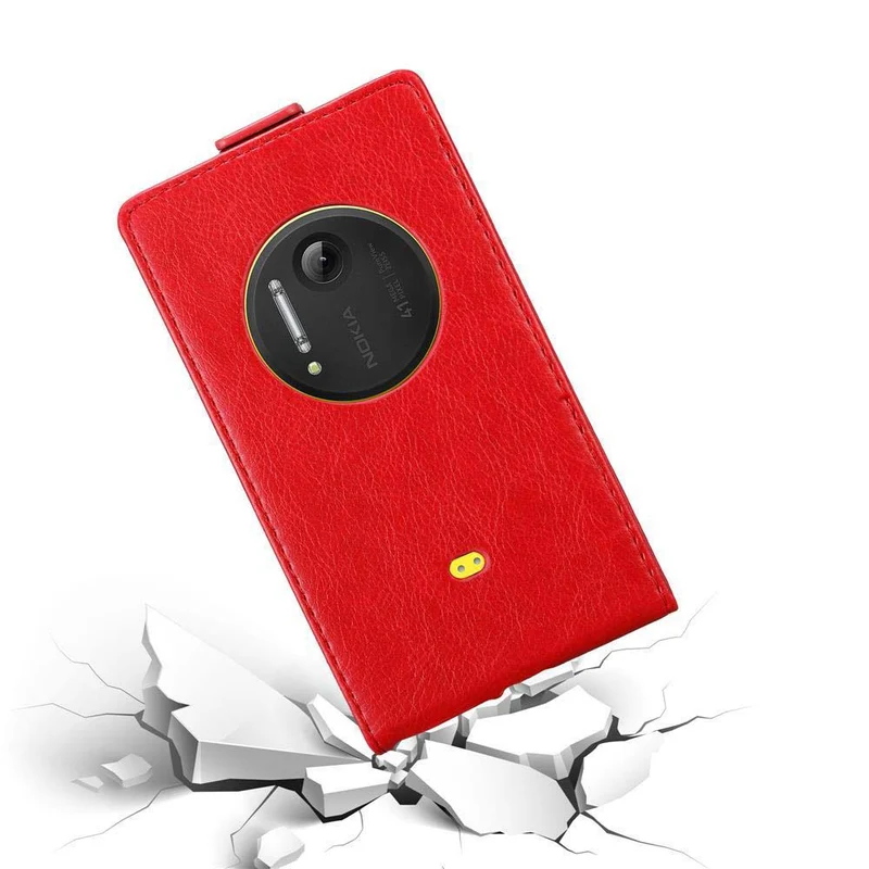Cadorabo Hülle kompatibel mit Nokia Lumia 1020 Schutzhülle im Flip Design mit Magnetverschluss