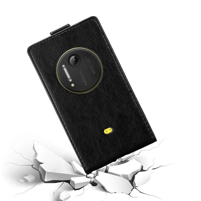 Cadorabo Hülle kompatibel mit Nokia Lumia 1020 Schutzhülle im Flip Design mit Magnetverschluss