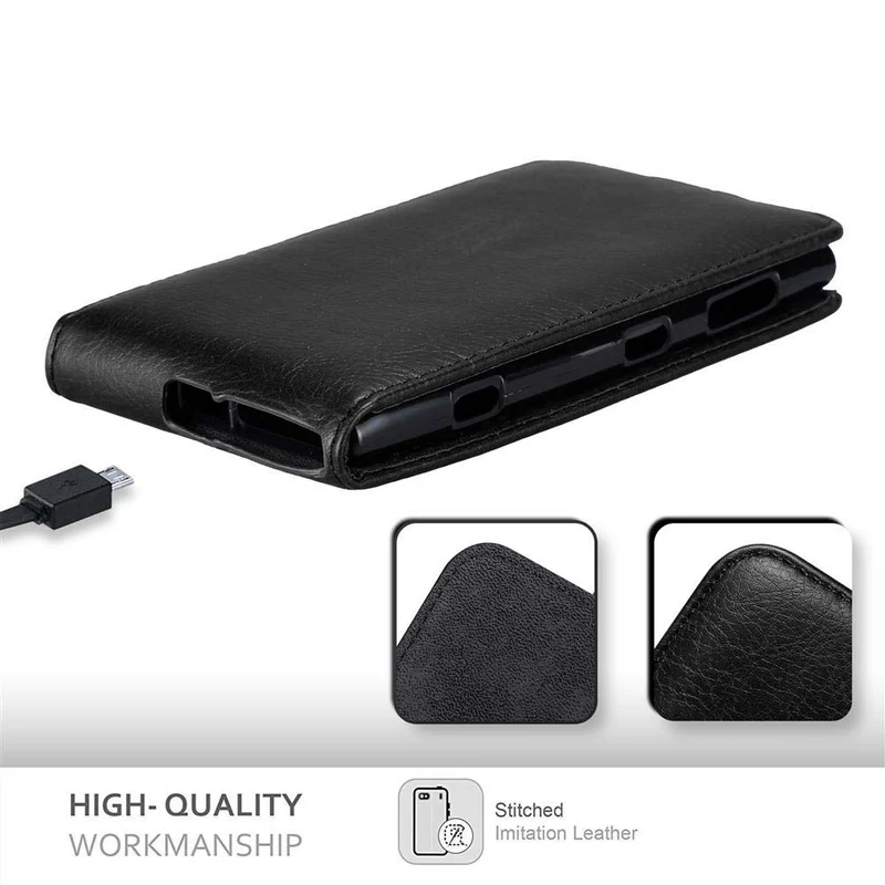 Cadorabo Hülle kompatibel mit Nokia Lumia 1020 Schutzhülle im Flip Design mit Magnetverschluss