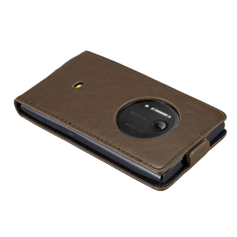 Cadorabo Hülle kompatibel mit Nokia Lumia 1020 Schutzhülle im Flip Design mit Magnetverschluss