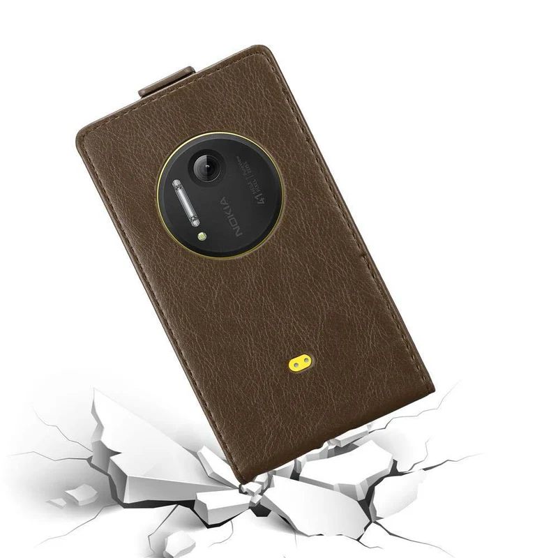 Cadorabo Hülle kompatibel mit Nokia Lumia 1020 Schutzhülle im Flip Design mit Magnetverschluss