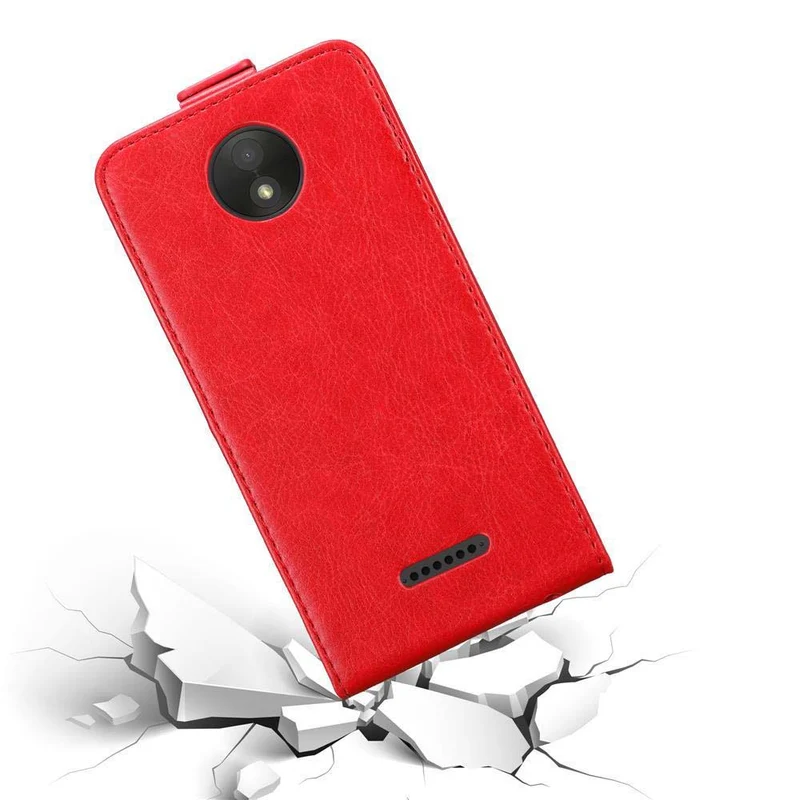 Cadorabo Hülle kompatibel mit Motorola MOTO C Schutzhülle im Flip Design mit Magnetverschluss