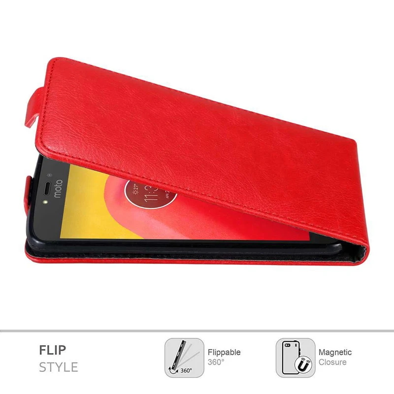 Cadorabo Hülle kompatibel mit Motorola MOTO C Schutzhülle im Flip Design mit Magnetverschluss