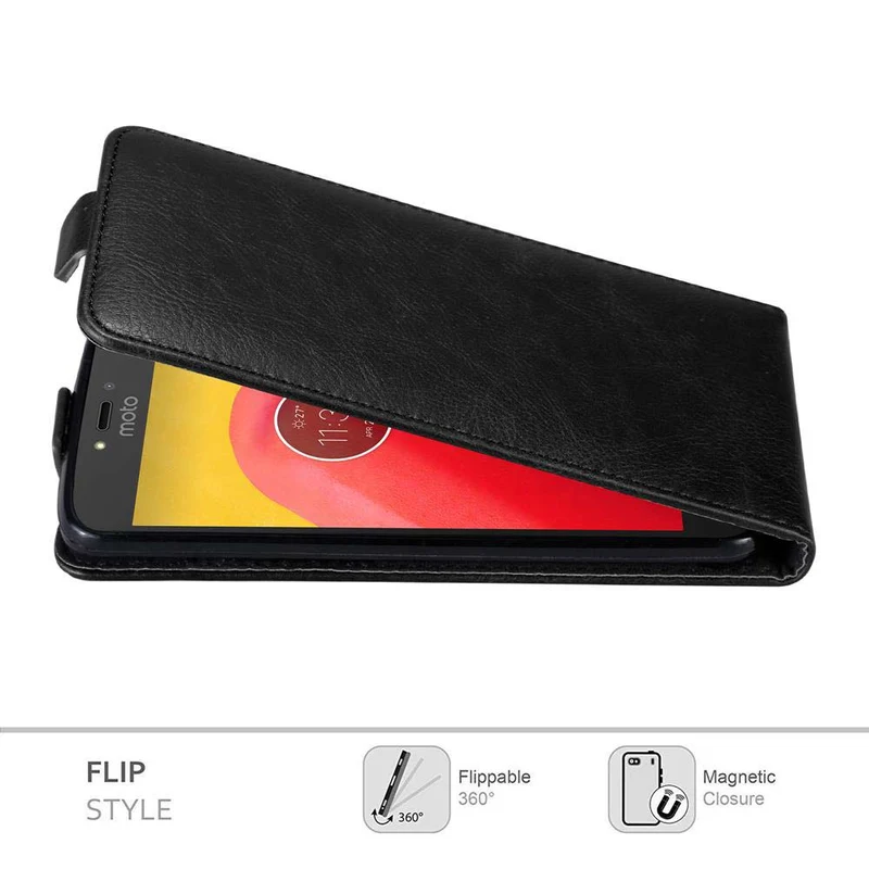 Cadorabo Hülle kompatibel mit Motorola MOTO C Schutzhülle im Flip Design mit Magnetverschluss