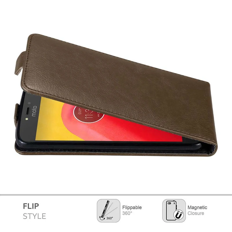 Cadorabo Hülle kompatibel mit Motorola MOTO C Schutzhülle im Flip Design mit Magnetverschluss