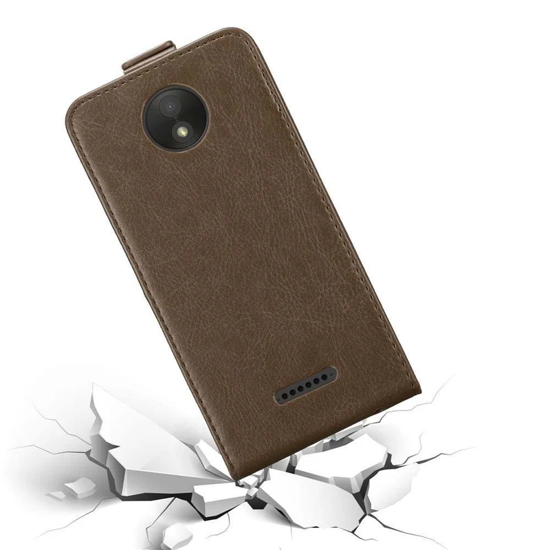 Cadorabo Hülle kompatibel mit Motorola MOTO C Schutzhülle im Flip Design mit Magnetverschluss