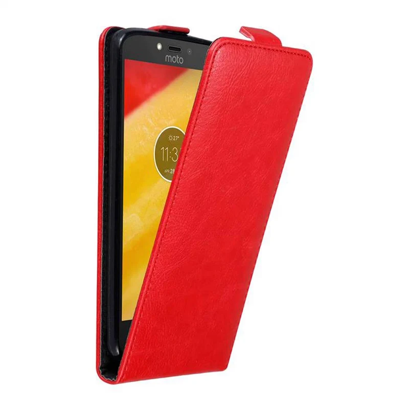 Cadorabo Hülle kompatibel mit Motorola MOTO C PLUS Schutzhülle im Flip Design mit Magnetverschluss