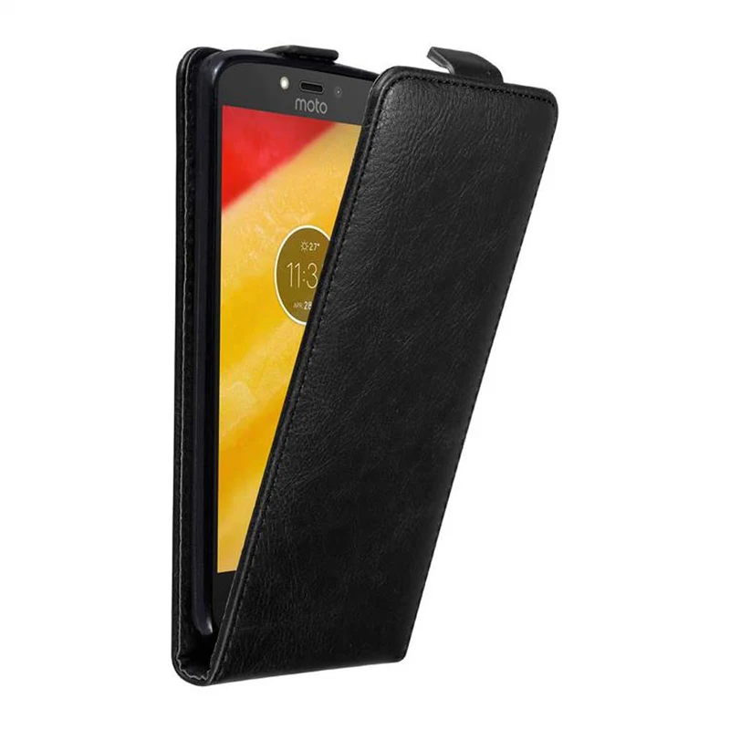 Cadorabo Hülle kompatibel mit Motorola MOTO C PLUS Schutzhülle im Flip Design mit Magnetverschluss