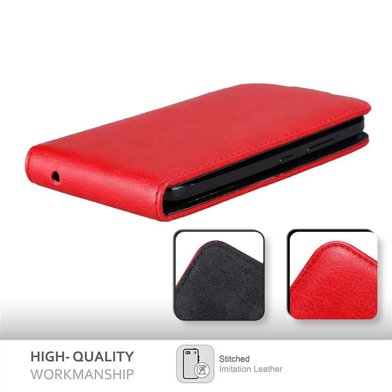 Cadorabo Hülle kompatibel mit Motorola MOTO C PLUS Schutzhülle im Flip Design mit Magnetverschluss