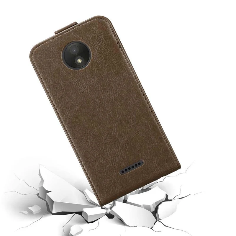Cadorabo Hülle kompatibel mit Motorola MOTO C PLUS Schutzhülle im Flip Design mit Magnetverschluss
