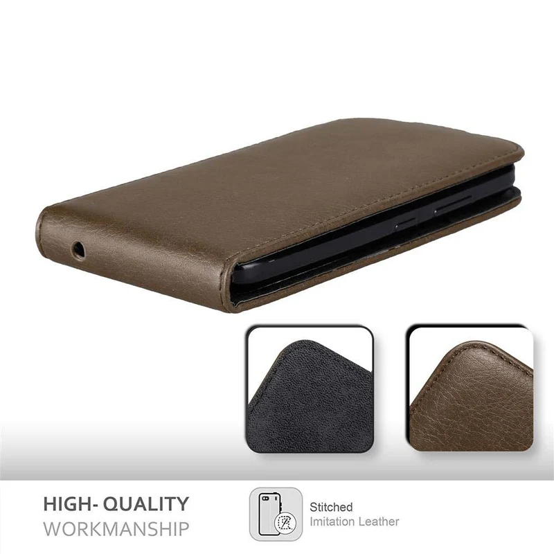 Cadorabo Hülle kompatibel mit Motorola MOTO C PLUS Schutzhülle im Flip Design mit Magnetverschluss