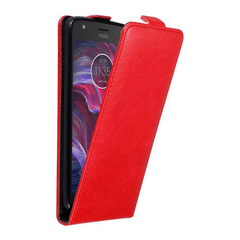 Cadorabo Hülle kompatibel mit Motorola MOTO X4 Schutzhülle im Flip Design mit Magnetverschluss