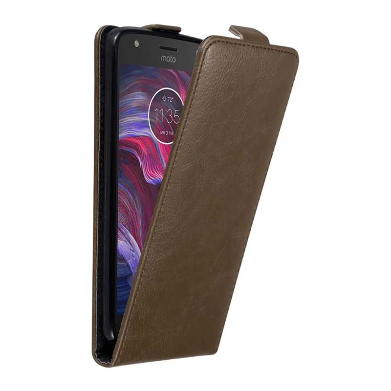 Cadorabo Hülle kompatibel mit Motorola MOTO X4 Schutzhülle im Flip Design mit Magnetverschluss