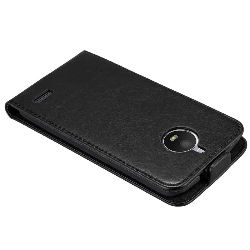 Cadorabo Hülle kompatibel mit Motorola MOTO E4 Schutzhülle im Flip Design mit Magnetverschluss