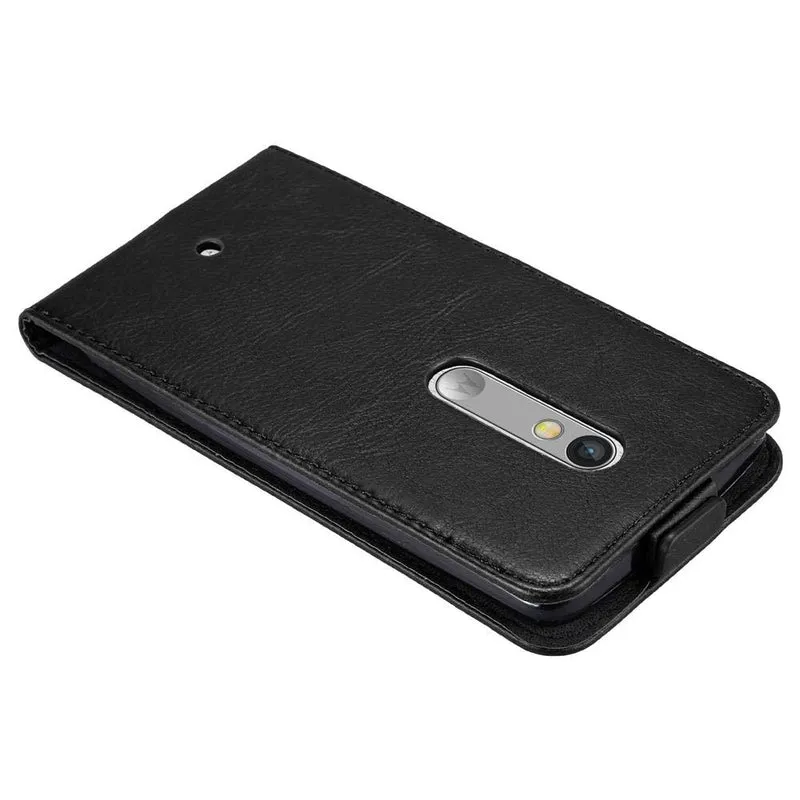 Cadorabo Hülle kompatibel mit Motorola MOTO X PLAY Schutzhülle im Flip Design mit Magnetverschluss