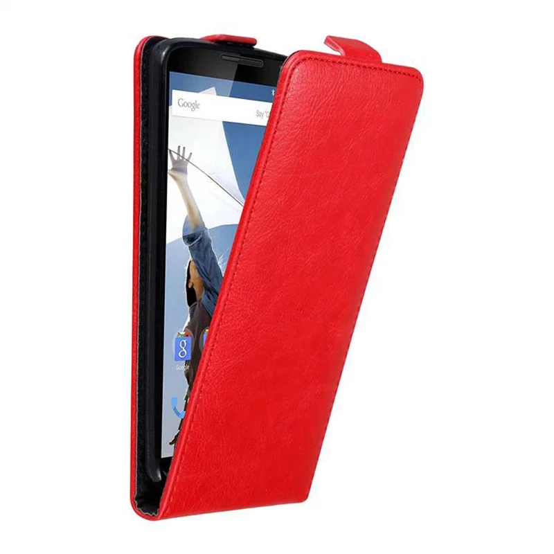 Cadorabo Hülle kompatibel mit Motorola Google NEXUS 6 Schutzhülle im Flip Design mit Magnetverschluss