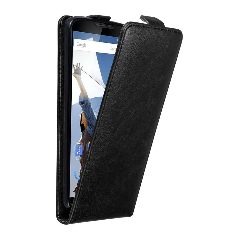 Cadorabo Hülle kompatibel mit Motorola Google NEXUS 6 Schutzhülle im Flip Design mit Magnetverschluss