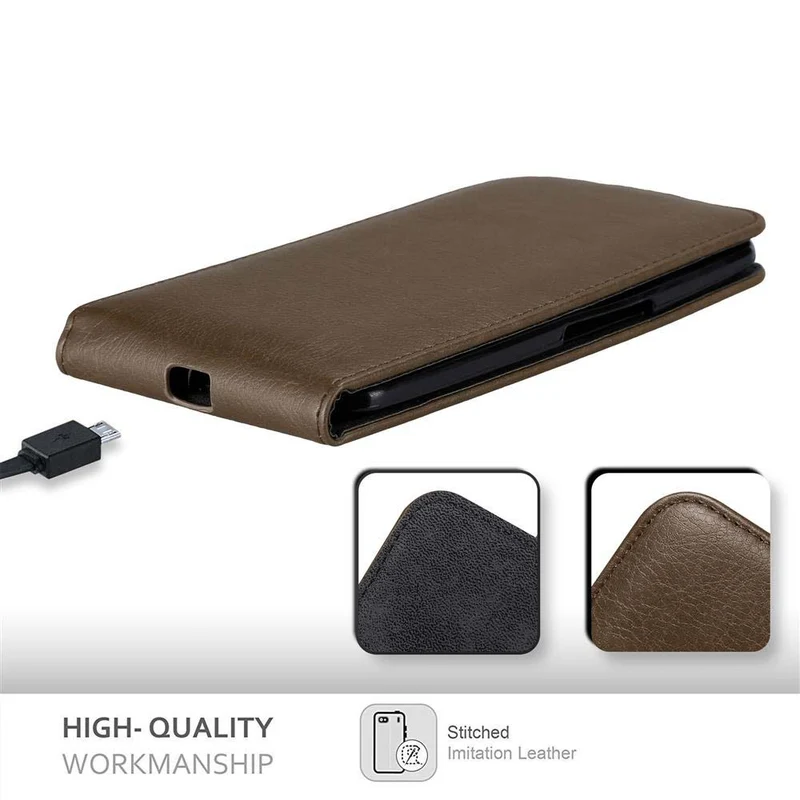 Cadorabo Hülle kompatibel mit Motorola Google NEXUS 6 Schutzhülle im Flip Design mit Magnetverschluss