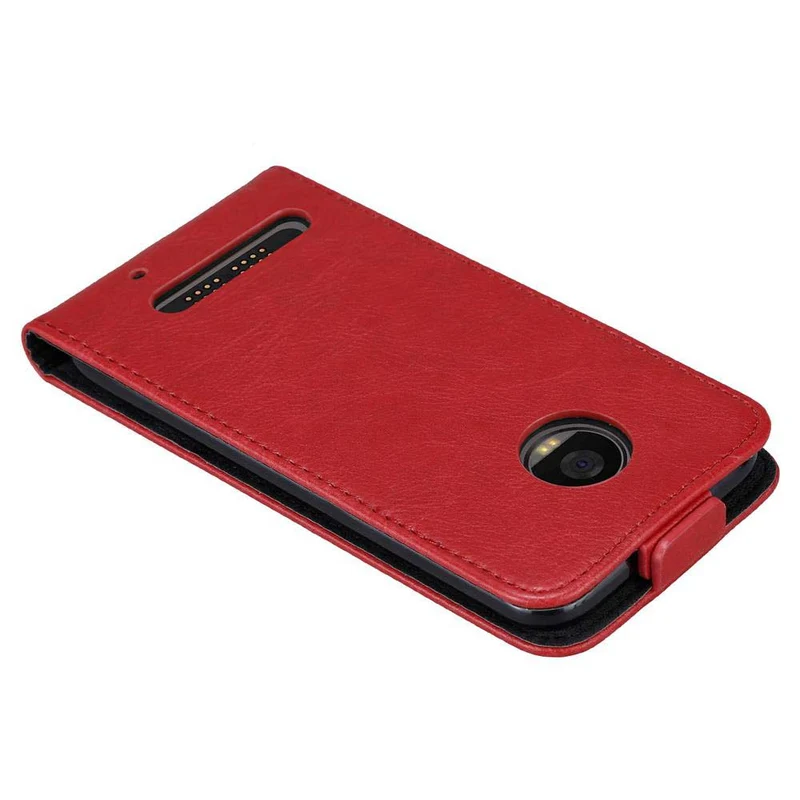 Cadorabo Hülle kompatibel mit Motorola MOTO Z2 PLAY / Z2 FORCE Schutzhülle im Flip Design mit Magnetverschluss