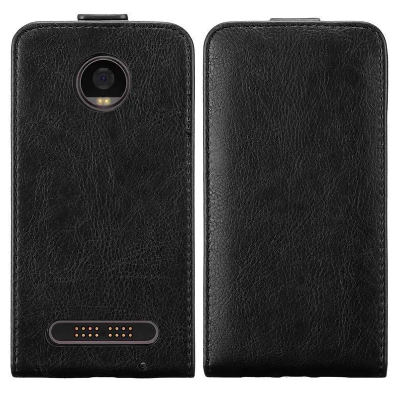 Cadorabo Hülle kompatibel mit Motorola MOTO Z2 PLAY / Z2 FORCE Schutzhülle im Flip Design mit Magnetverschluss