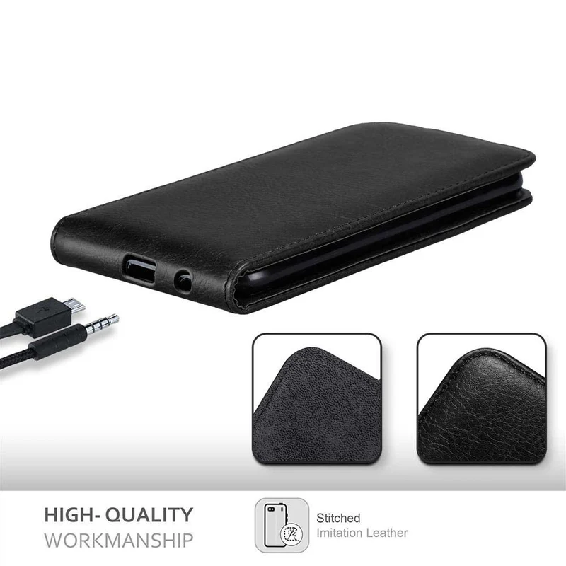 Cadorabo Hülle kompatibel mit Motorola MOTO Z2 PLAY / Z2 FORCE Schutzhülle im Flip Design mit Magnetverschluss