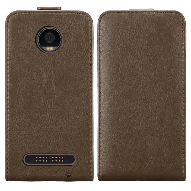 Cadorabo Hülle kompatibel mit Motorola MOTO Z2 PLAY / Z2 FORCE Schutzhülle im Flip Design mit Magnetverschluss