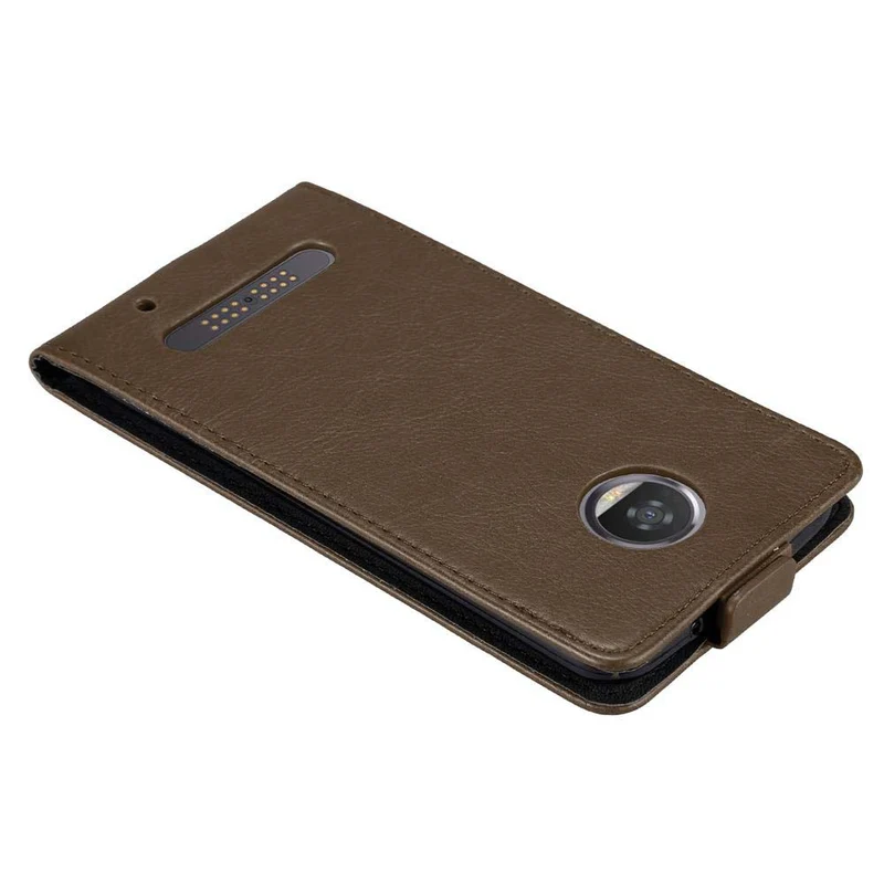 Cadorabo Hülle kompatibel mit Motorola MOTO Z2 Schutzhülle im Flip Design mit Magnetverschluss