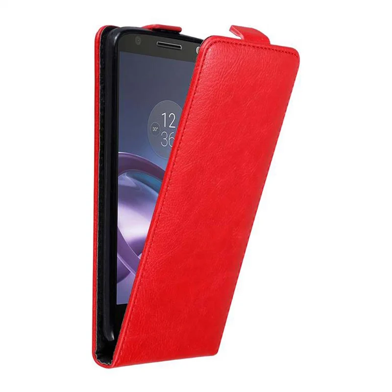 Cadorabo Hülle kompatibel mit Motorola MOTO Z Schutzhülle im Flip Design mit Magnetverschluss
