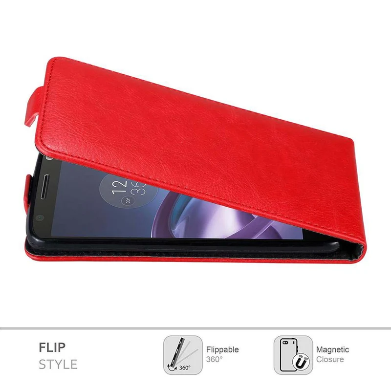 Cadorabo Hülle kompatibel mit Motorola MOTO Z Schutzhülle im Flip Design mit Magnetverschluss