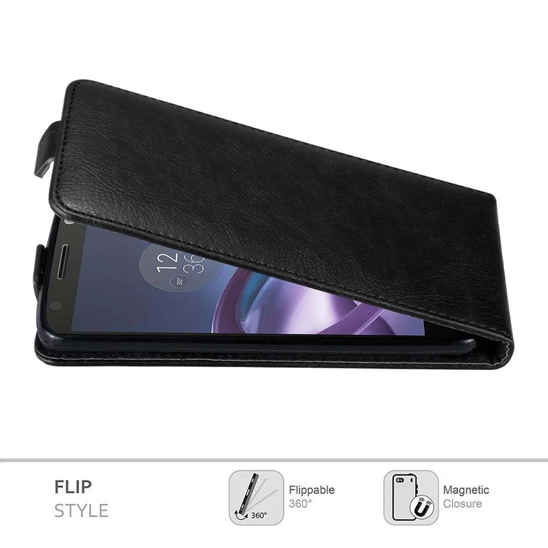 Cadorabo Hülle kompatibel mit Motorola MOTO Z Schutzhülle im Flip Design mit Magnetverschluss