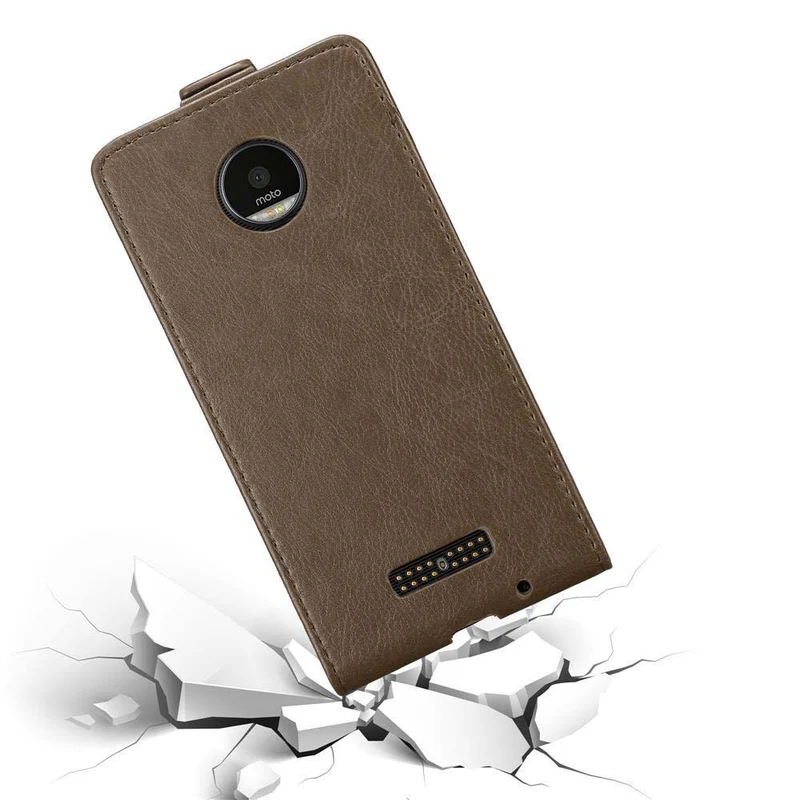 Cadorabo Hülle kompatibel mit Motorola MOTO Z Schutzhülle im Flip Design mit Magnetverschluss