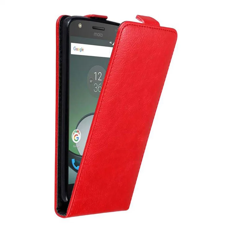 Cadorabo Hülle kompatibel mit Motorola MOTO Z PLAY Schutzhülle im Flip Design mit Magnetverschluss