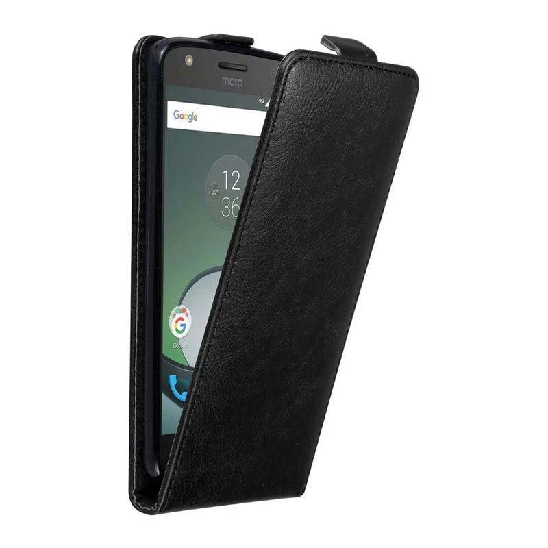 Cadorabo Hülle kompatibel mit Motorola MOTO Z PLAY Schutzhülle im Flip Design mit Magnetverschluss