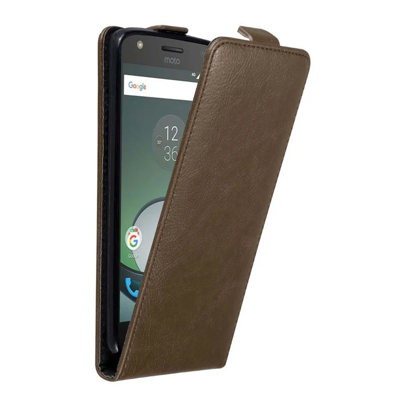 Cadorabo Hülle kompatibel mit Motorola MOTO Z PLAY Schutzhülle im Flip Design mit Magnetverschluss