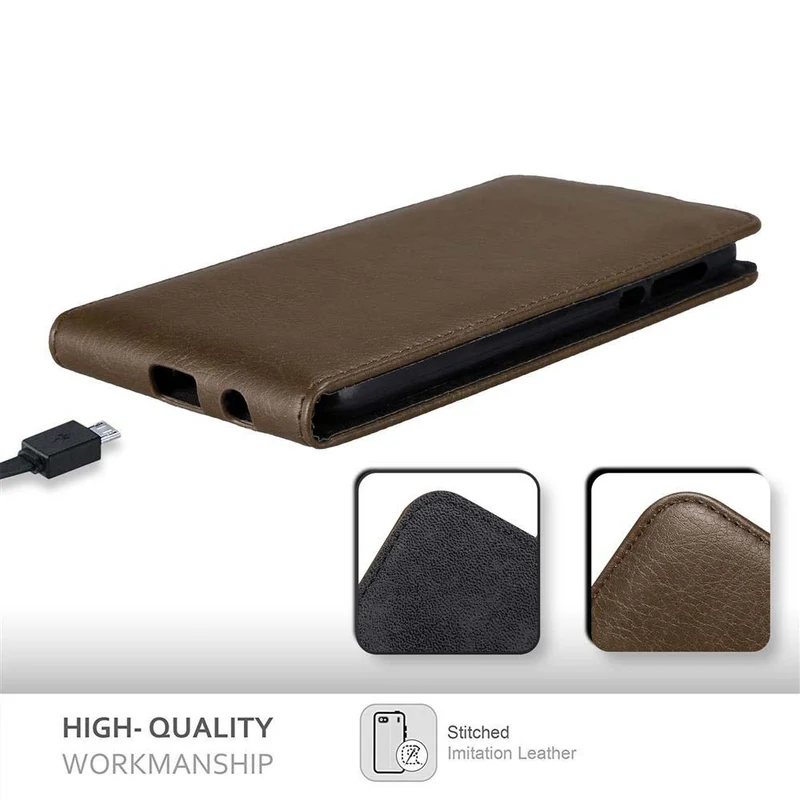 Cadorabo Hülle kompatibel mit Motorola MOTO Z PLAY Schutzhülle im Flip Design mit Magnetverschluss