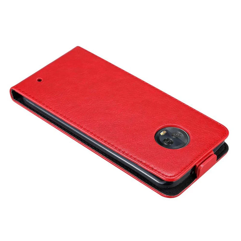 Cadorabo Hülle kompatibel mit Motorola MOTO G6 PLUS Schutzhülle im Flip Design mit Magnetverschluss