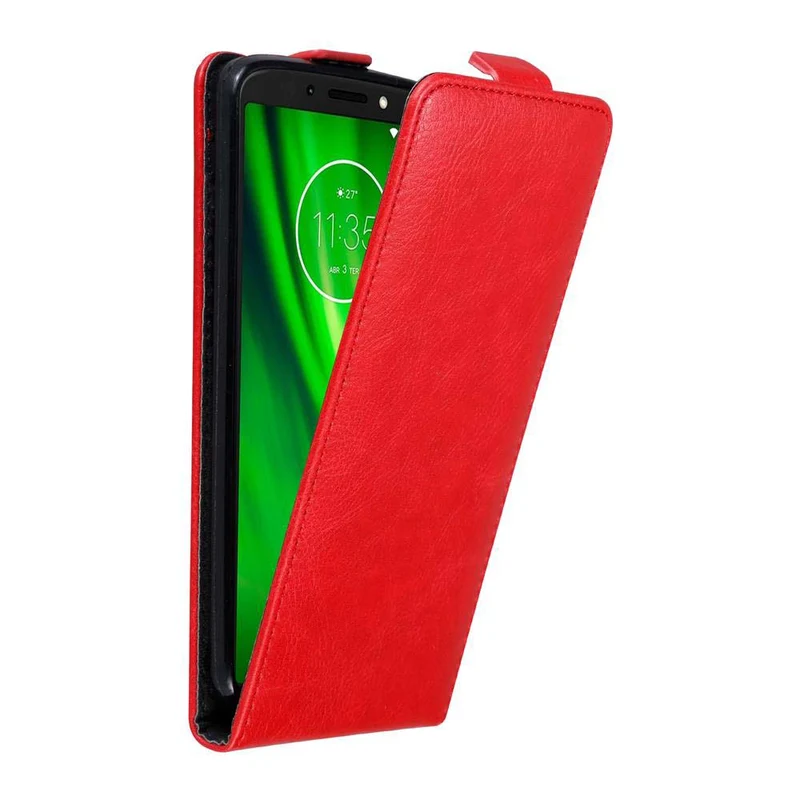 Cadorabo Hülle kompatibel mit Motorola MOTO E5 / G6 PLAY Schutzhülle im Flip Design mit Magnetverschluss