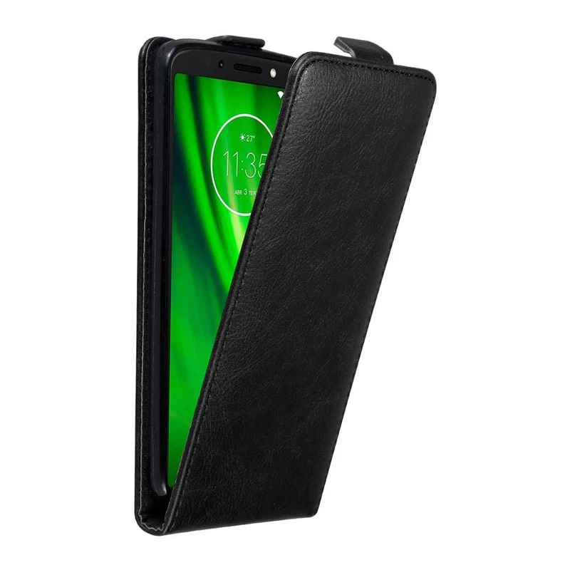 Cadorabo Hülle kompatibel mit Motorola MOTO E5 / G6 PLAY Schutzhülle im Flip Design mit Magnetverschluss