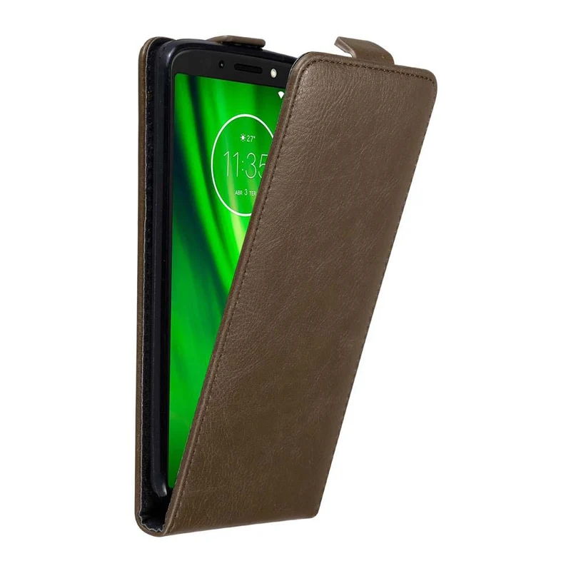 Cadorabo Hülle kompatibel mit Motorola MOTO E5 / G6 PLAY Schutzhülle im Flip Design mit Magnetverschluss