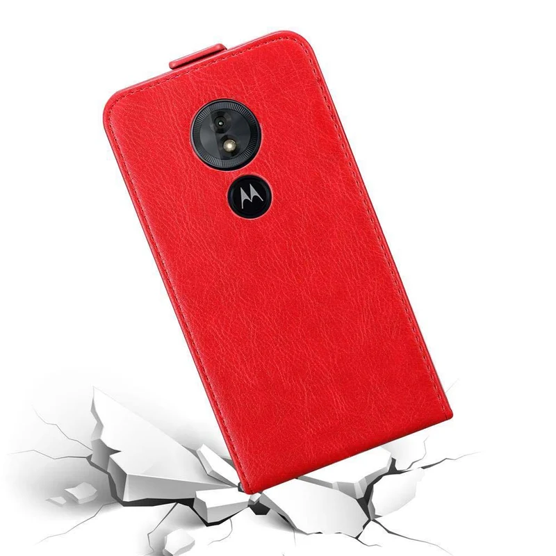 Cadorabo Hülle kompatibel mit Motorola MOTO E5 / G6 PLAY Schutzhülle im Flip Design mit Magnetverschluss