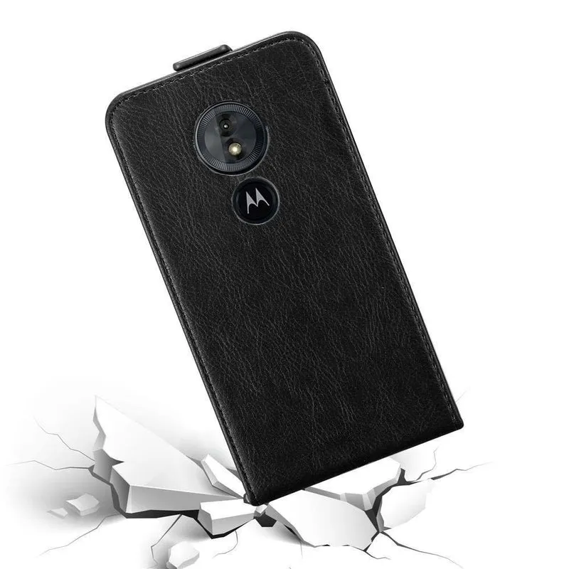 Cadorabo Hülle kompatibel mit Motorola MOTO E5 / G6 PLAY Schutzhülle im Flip Design mit Magnetverschluss