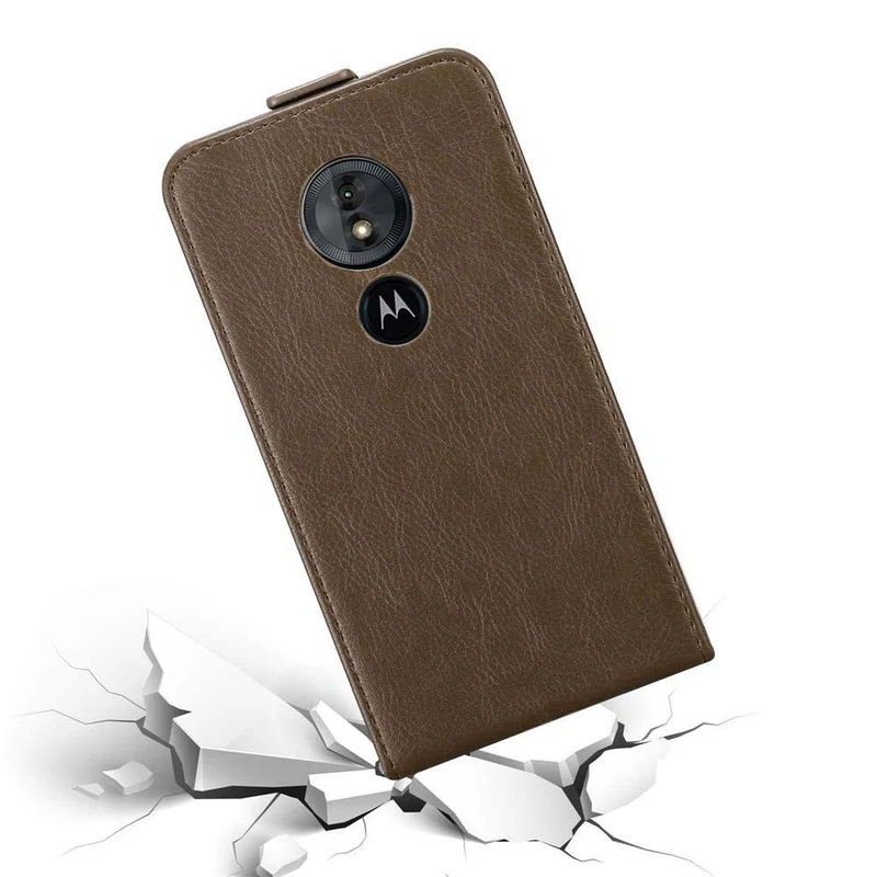 Cadorabo Hülle kompatibel mit Motorola MOTO E5 / G6 PLAY Schutzhülle im Flip Design mit Magnetverschluss