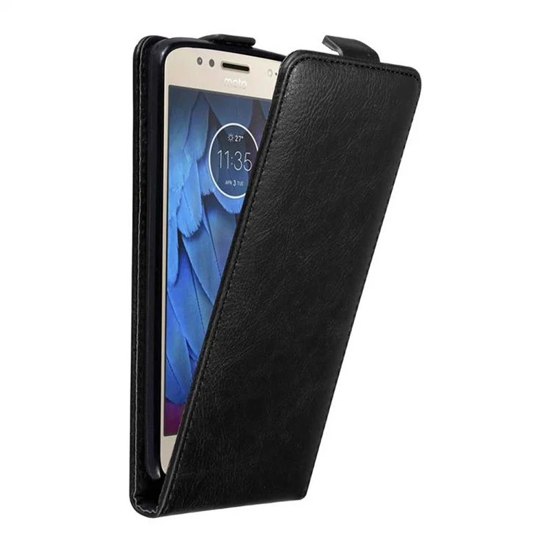 Cadorabo Hülle kompatibel mit Motorola MOTO G5S Schutzhülle im Flip Design mit Magnetverschluss