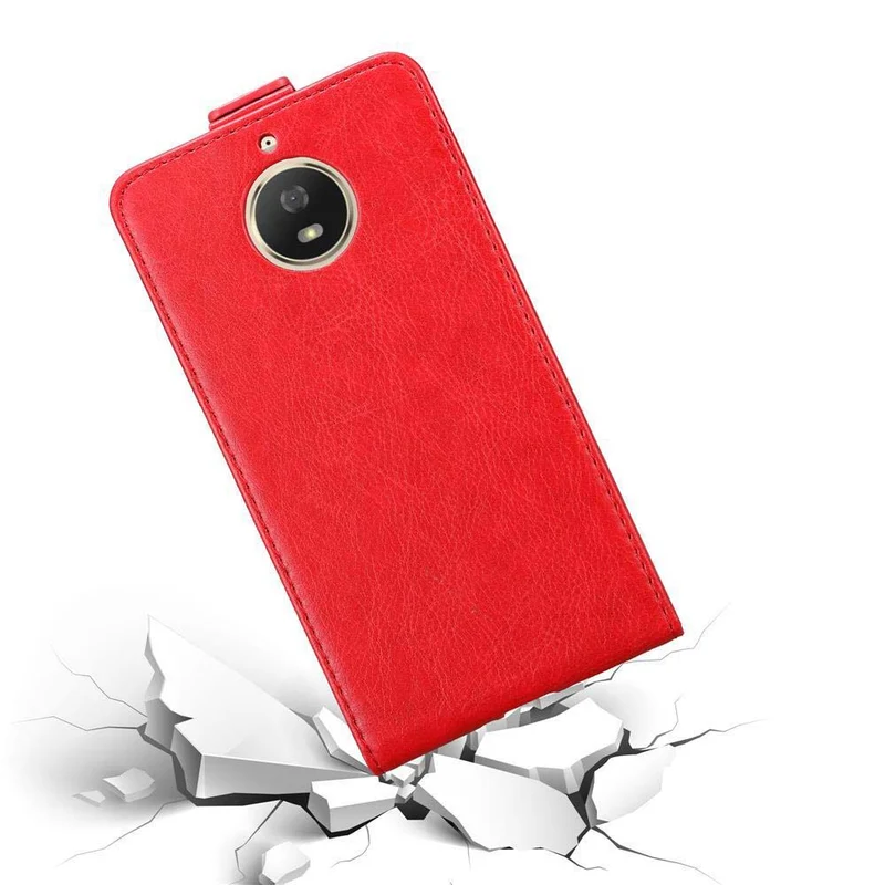 Cadorabo Hülle kompatibel mit Motorola MOTO G5S Schutzhülle im Flip Design mit Magnetverschluss