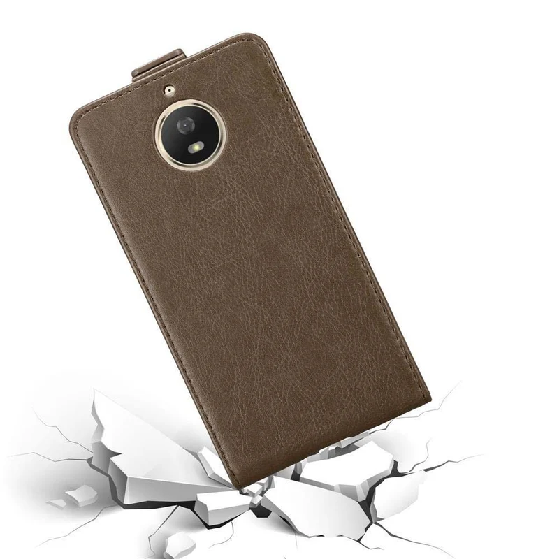 Cadorabo Hülle kompatibel mit Motorola MOTO G5S Schutzhülle im Flip Design mit Magnetverschluss